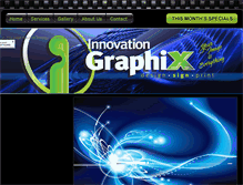 Tablet Screenshot of innovationgraphix.com.au